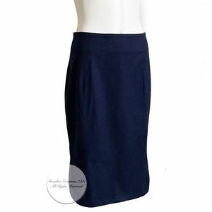 Claude Montana Skirt Wool Blend Pencil Made in Italy Vintage 44